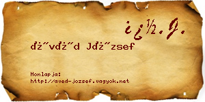 Ávéd József névjegykártya