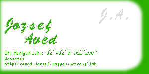 jozsef aved business card